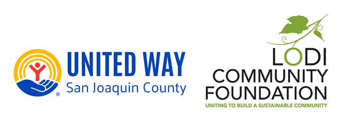 United Way if San Joaquin County and Lodi Community Foundation Logo
